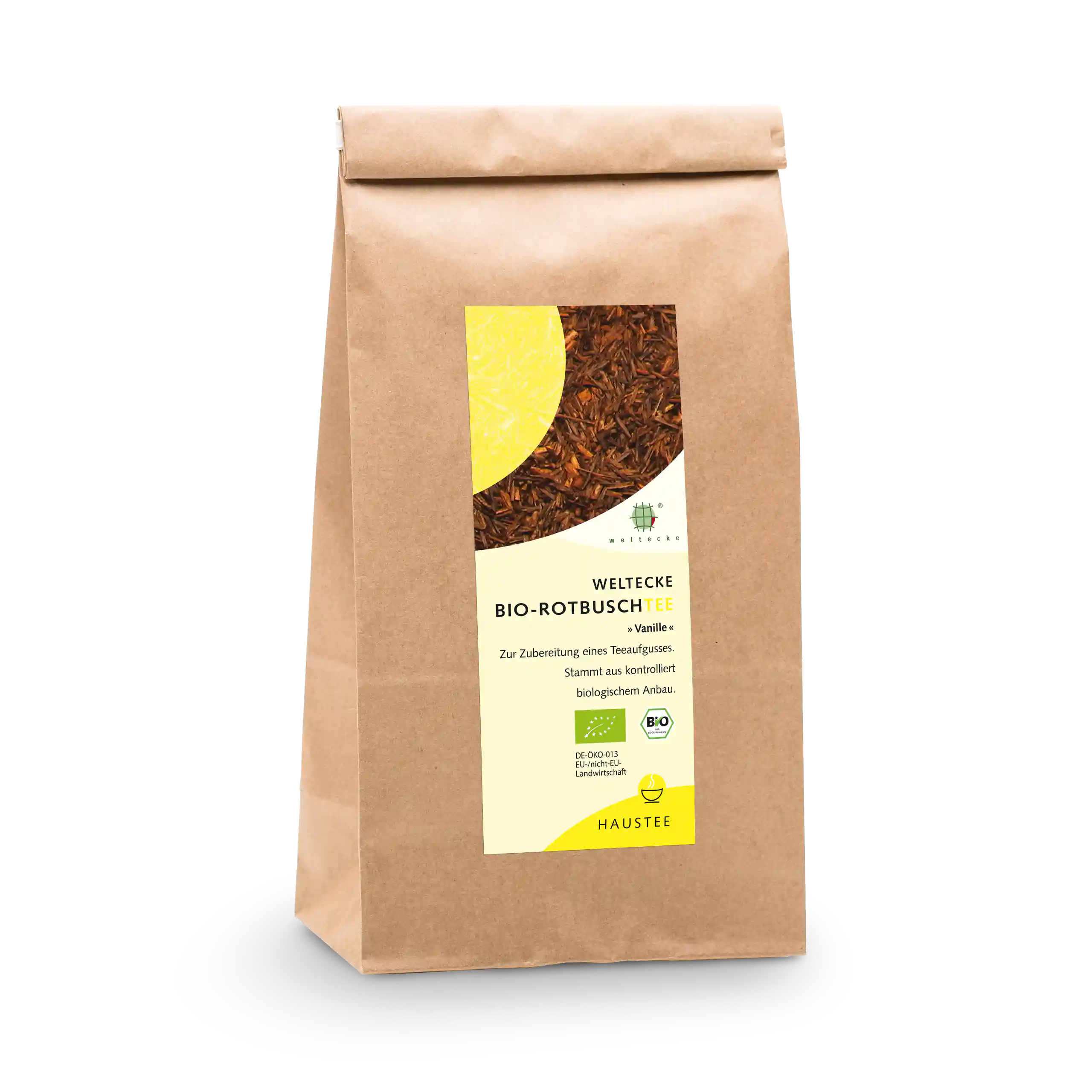 Organic Rooibos Tea "Vanilla" 500g block-bottom bag