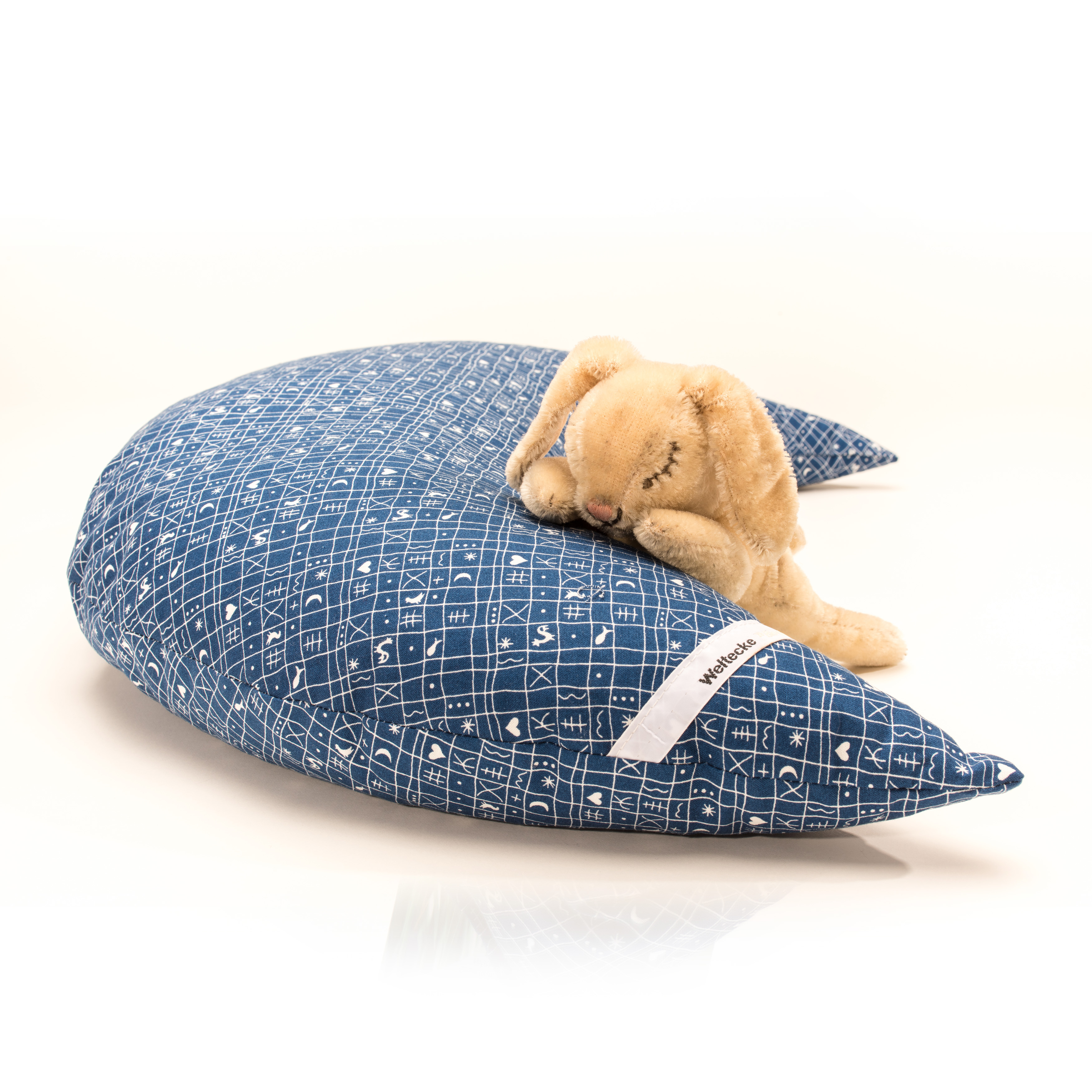 Dinkelspelz-Kuschelmond Kissen