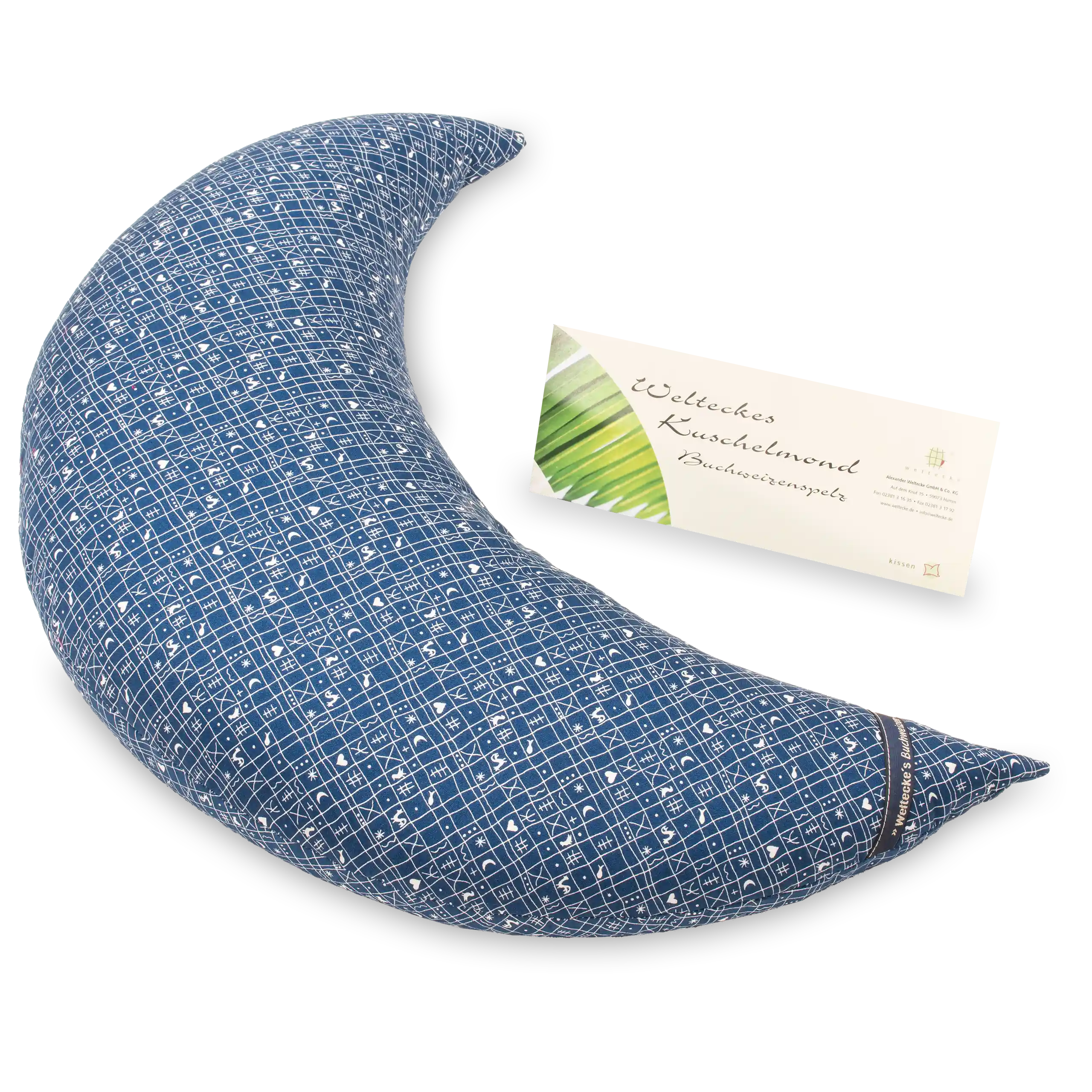Buchweizenspelz-Mond Kissen