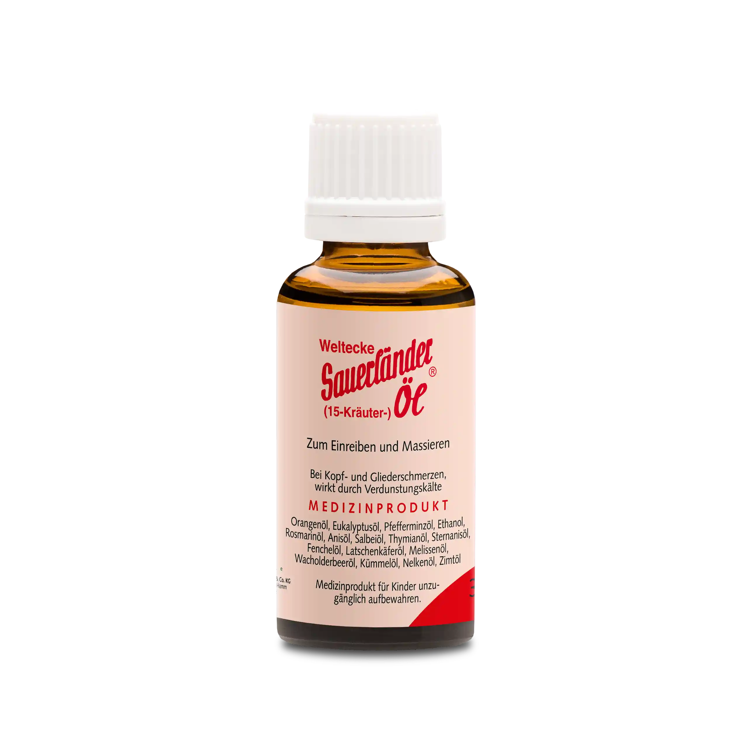 Sauerländer 15-Kräuter-Öl 35ml Glasfläschchen