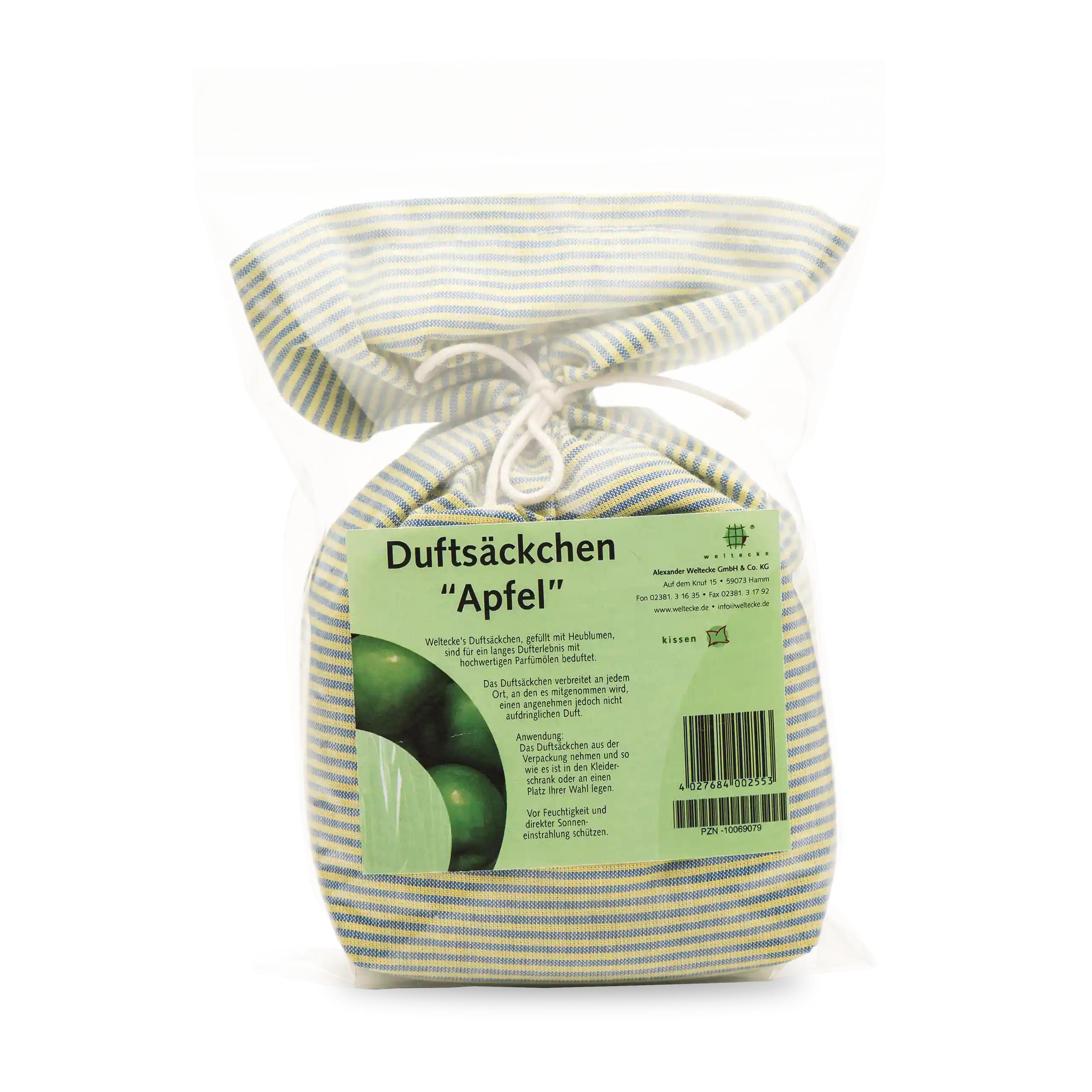 Duftsäckchen Apfel Cellophanverpackung