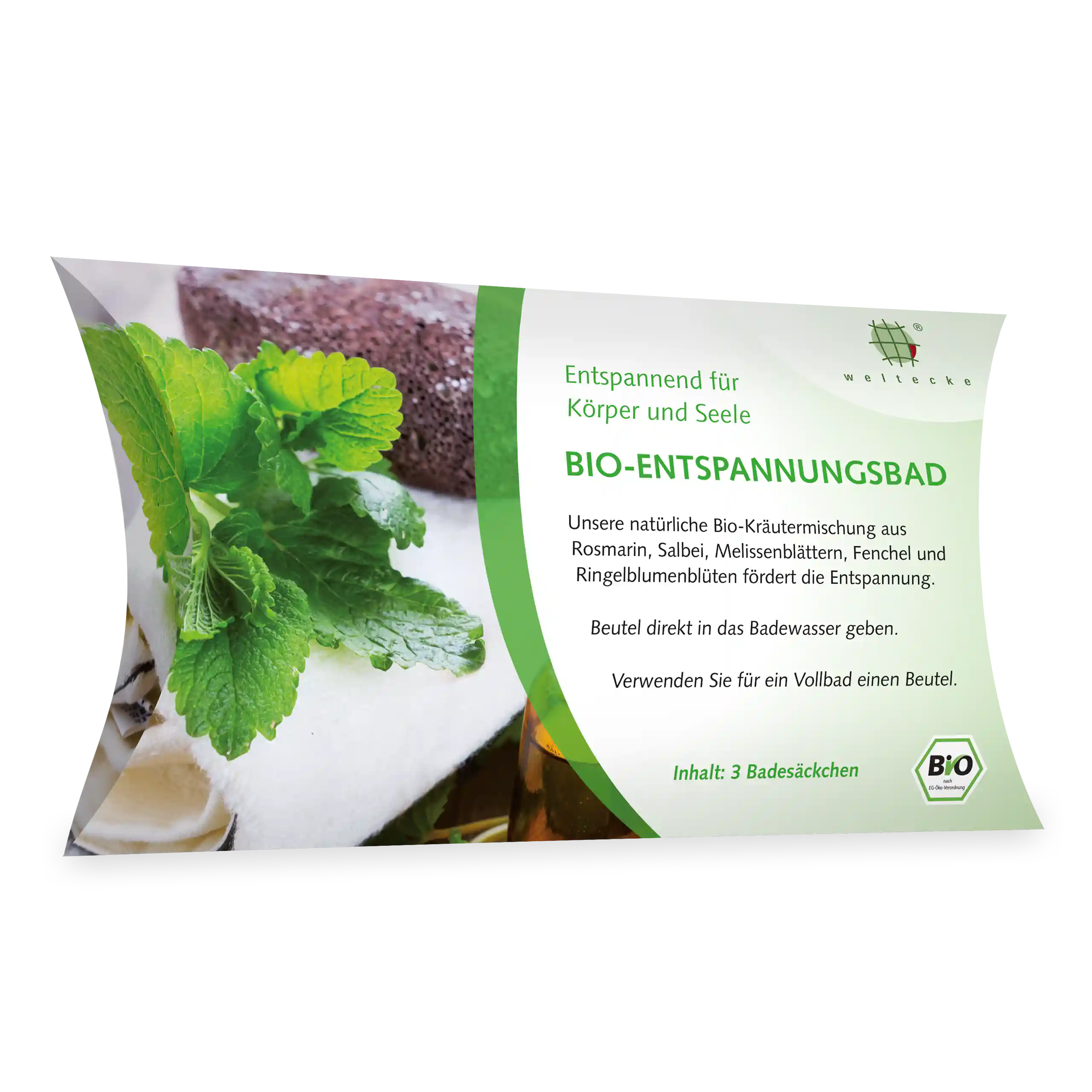 Bio-Entspannungsbad Kartonverpackung