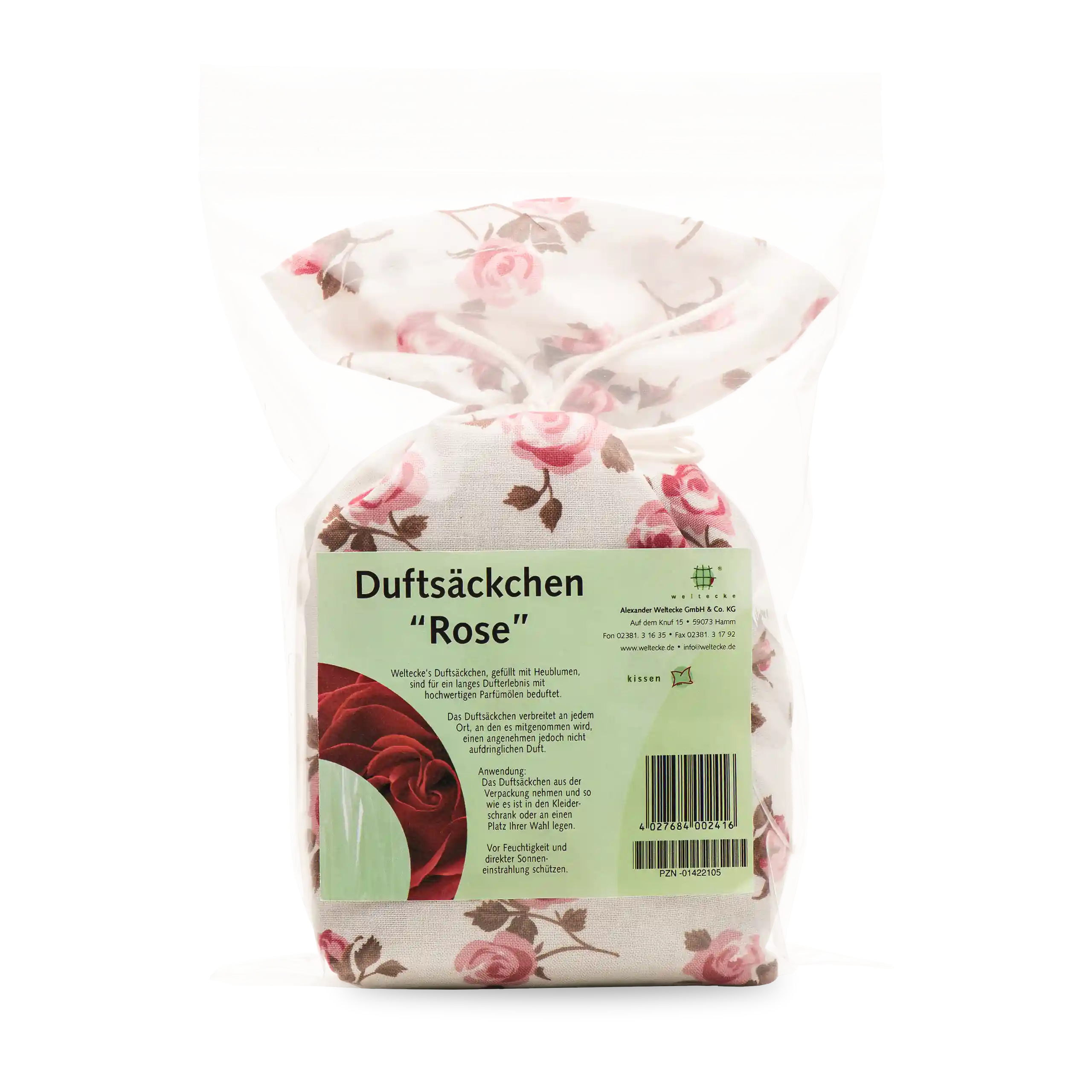 Duftsäckchen Rose Cellophanverpackung
