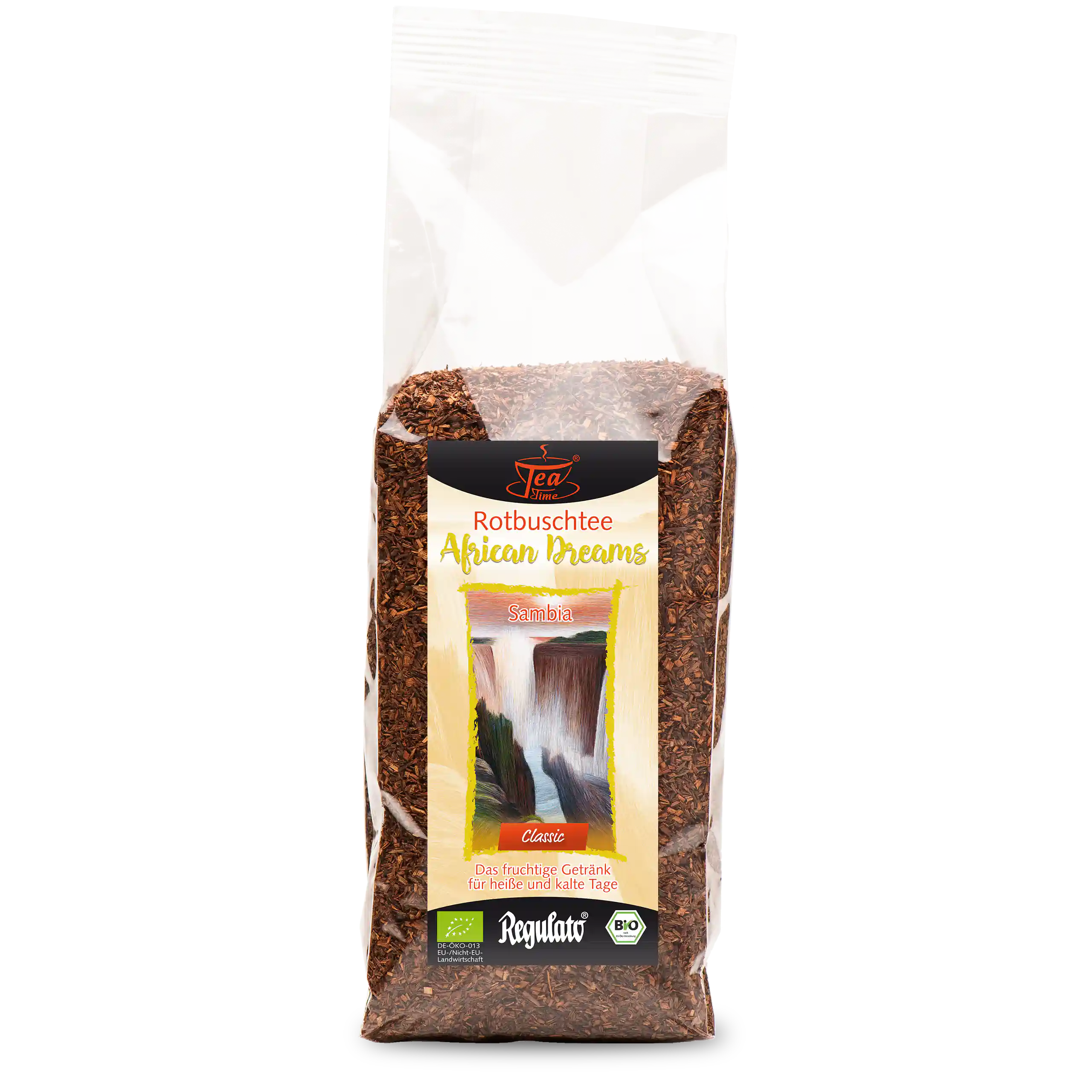 TeaTime Zambie Thé Rooibos Bio Classique sachet à fond plat