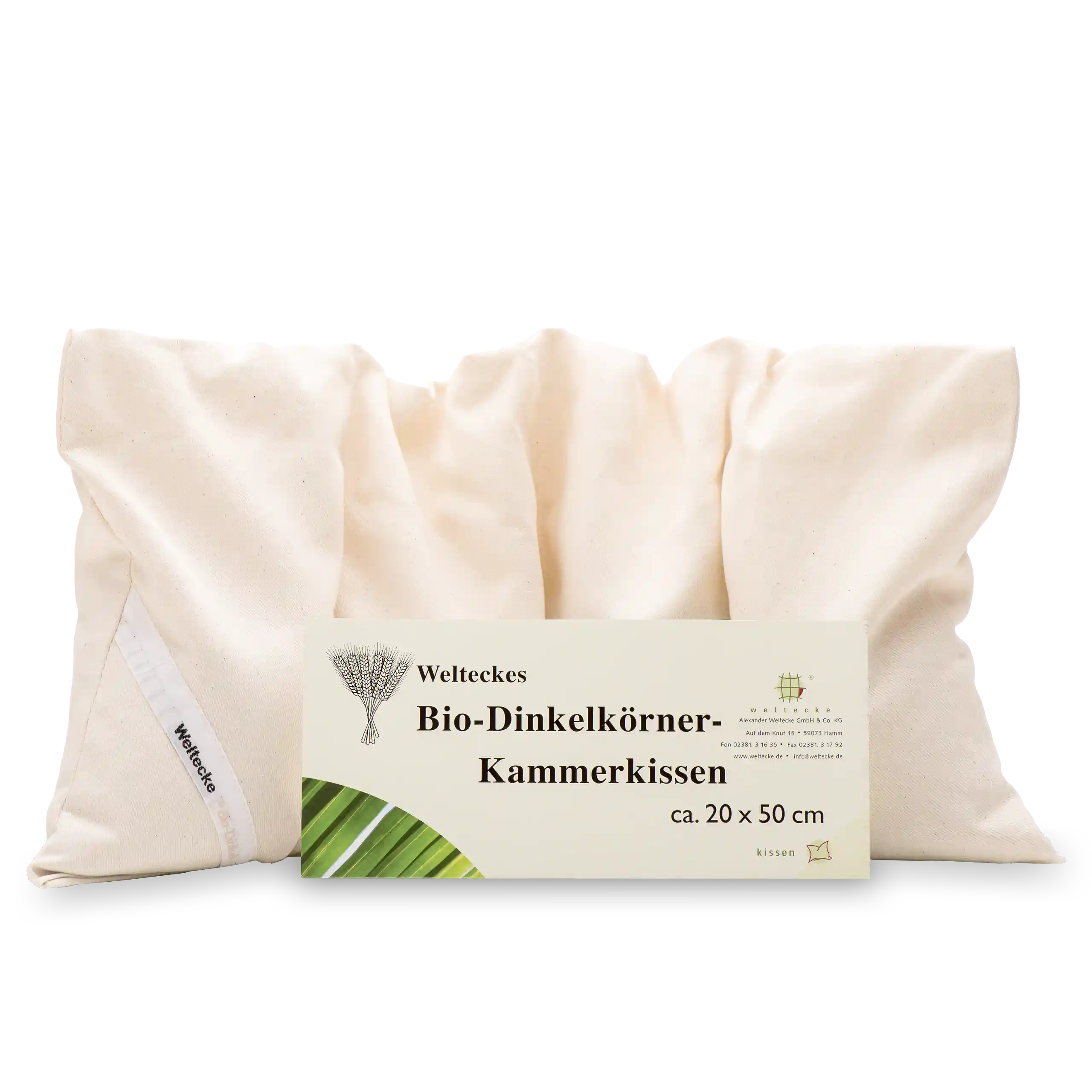 Dinkel-Körner-Kammer-Kissen 20 x 50cm