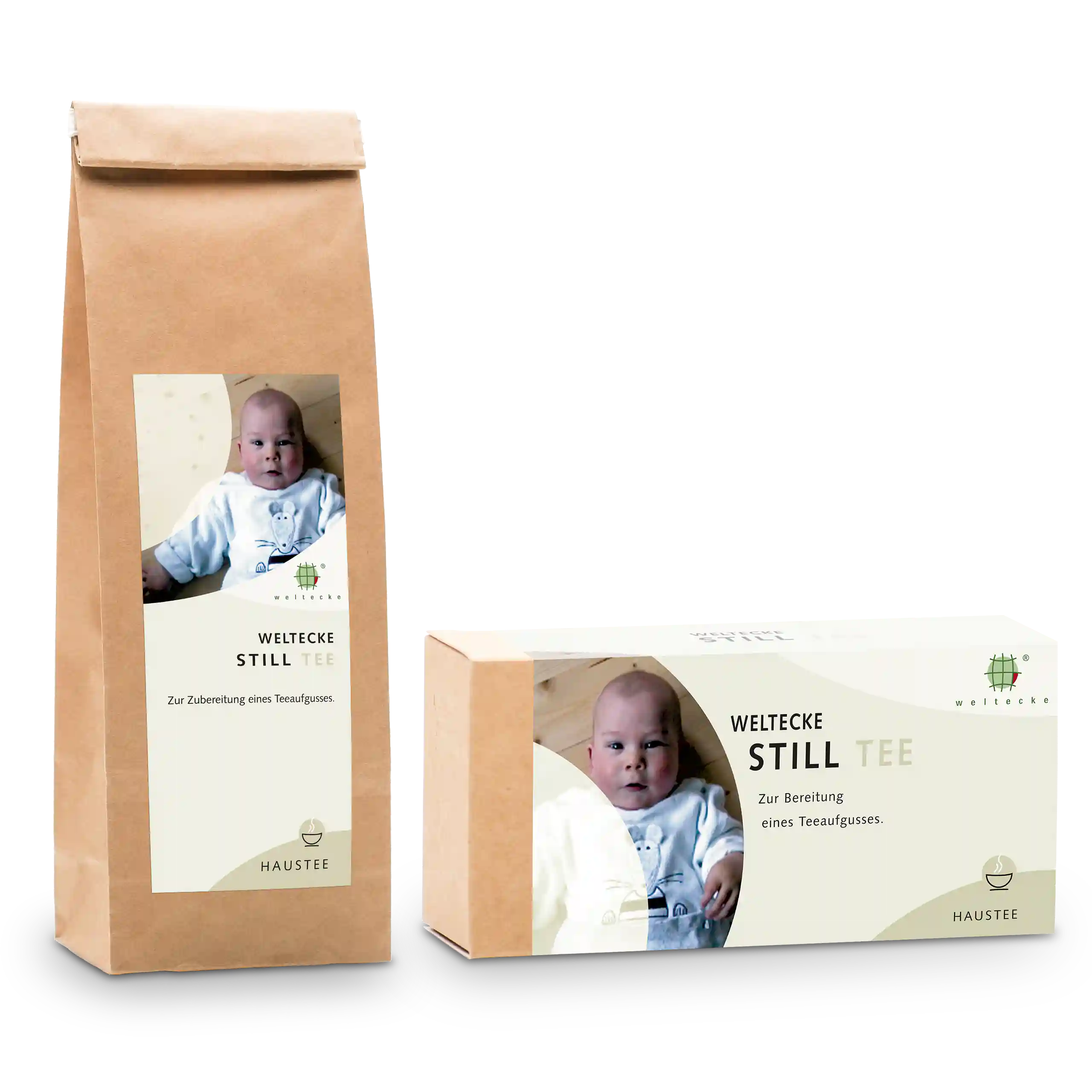 Nursing Tea loose in a block-bottom bag and as filter bags