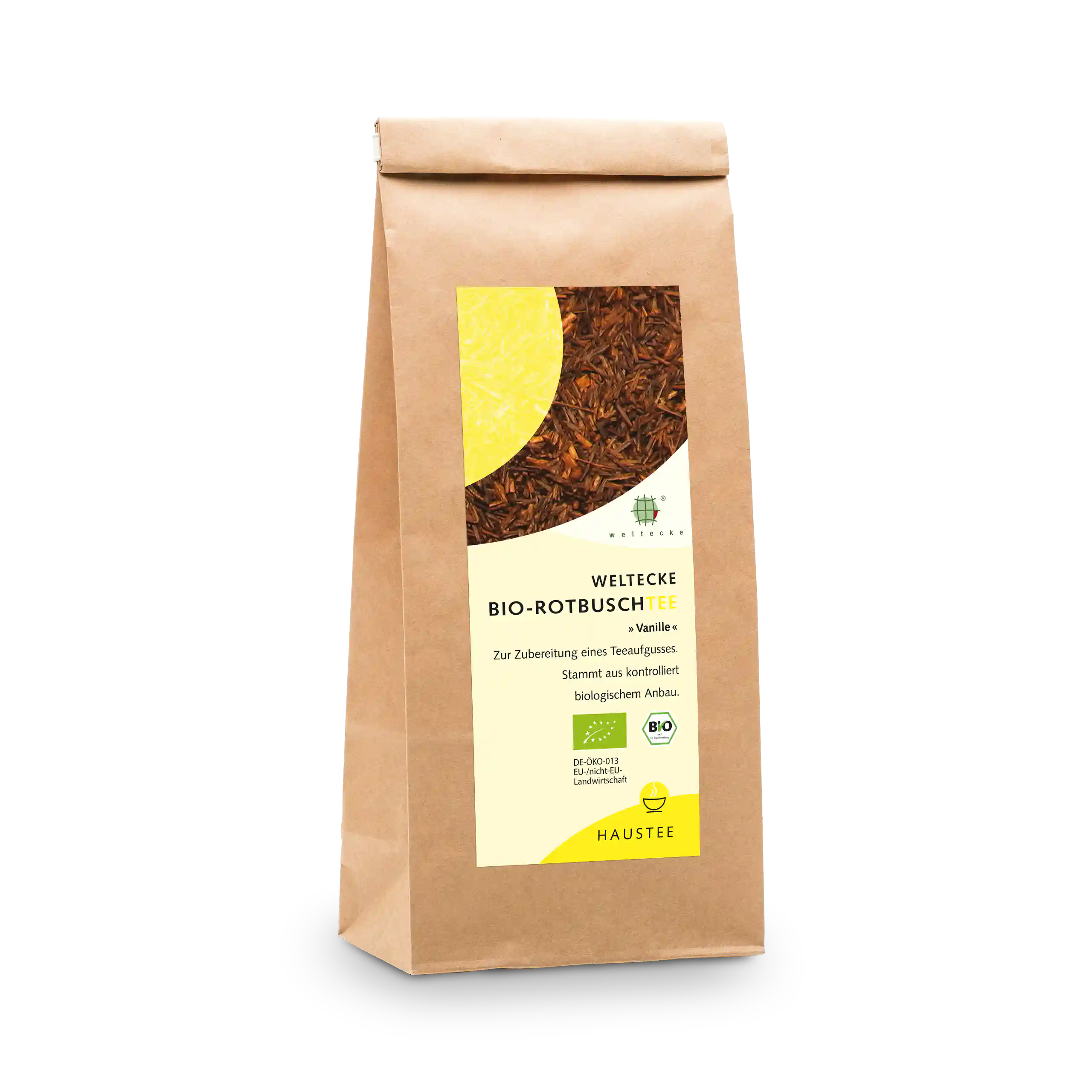 Thé rooibos bio Vanille 300g sachet à fond plat