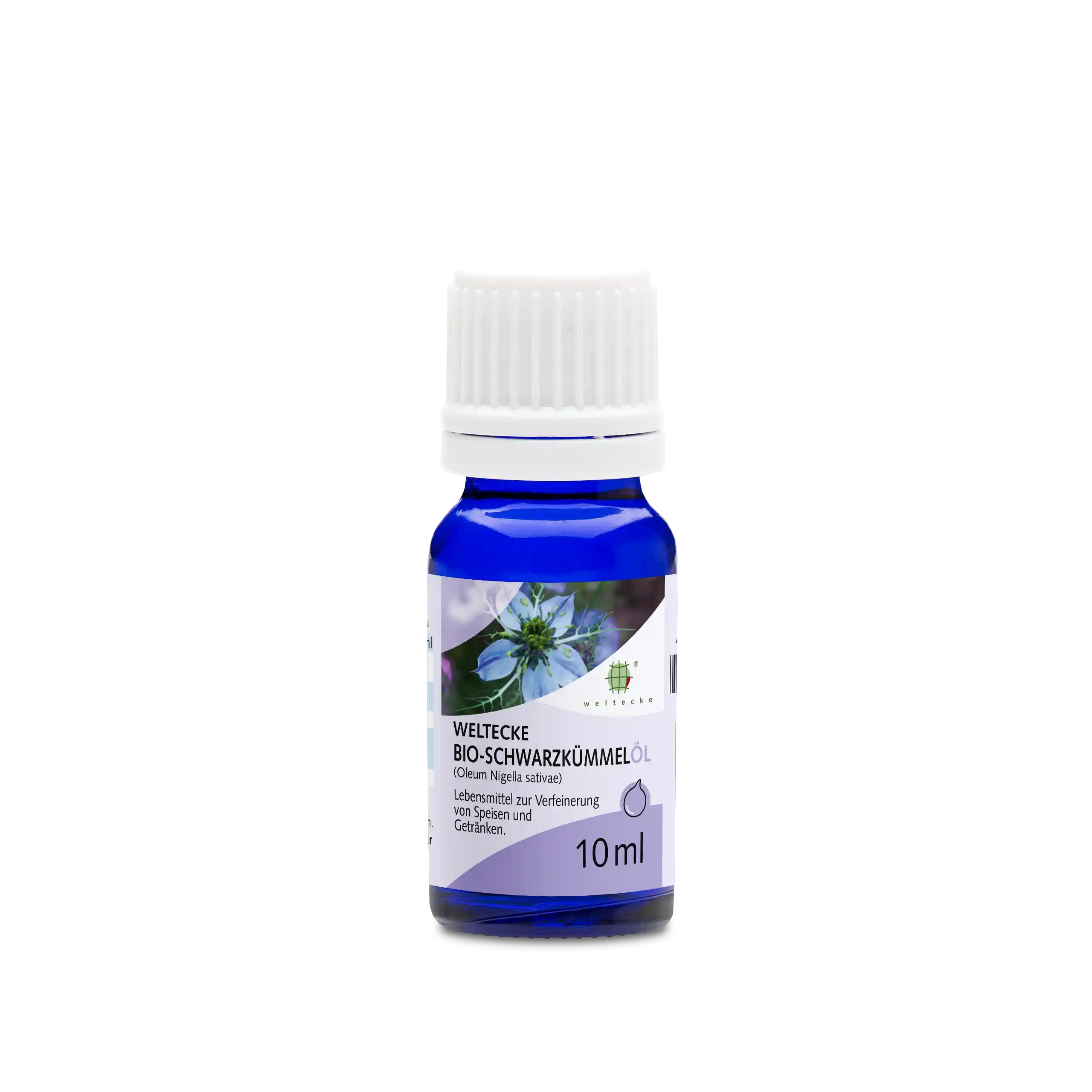 Bio Schwarzkümmelöl 10ml blaues Glasfläschchen